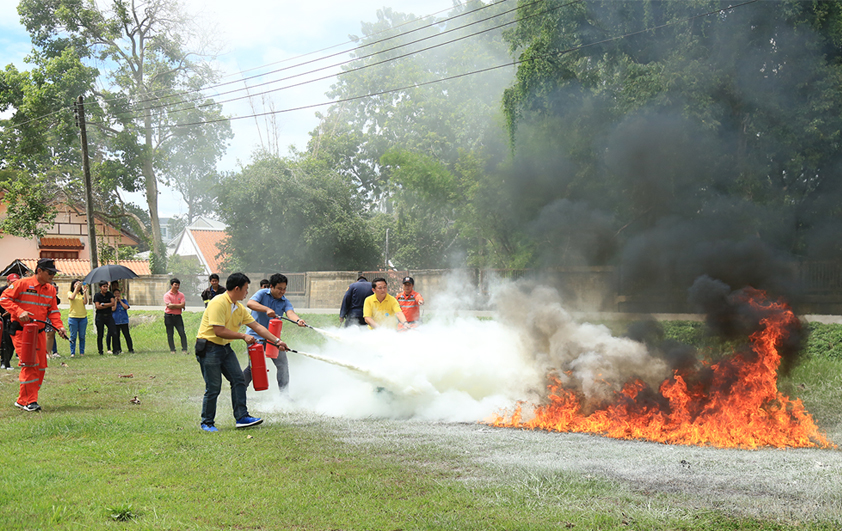 สวพส.เตรียมความพร้อมซ้อมดับเพลิงและปฐมพยาบาลเบื้องต้น