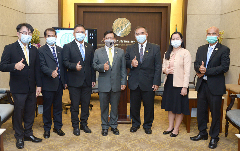 สวพส.ร่วมแถลงข่าวประจำสัปดาห์ณกระทรวงเกษตรฯ