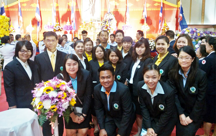 คณะเจ้าหน้าที่สวพส.ร่วมประกอบพิธีวางพวงมาลาถวายราชสักการะสมเด็จพระนารายณ์มหาราชประจำปี2561