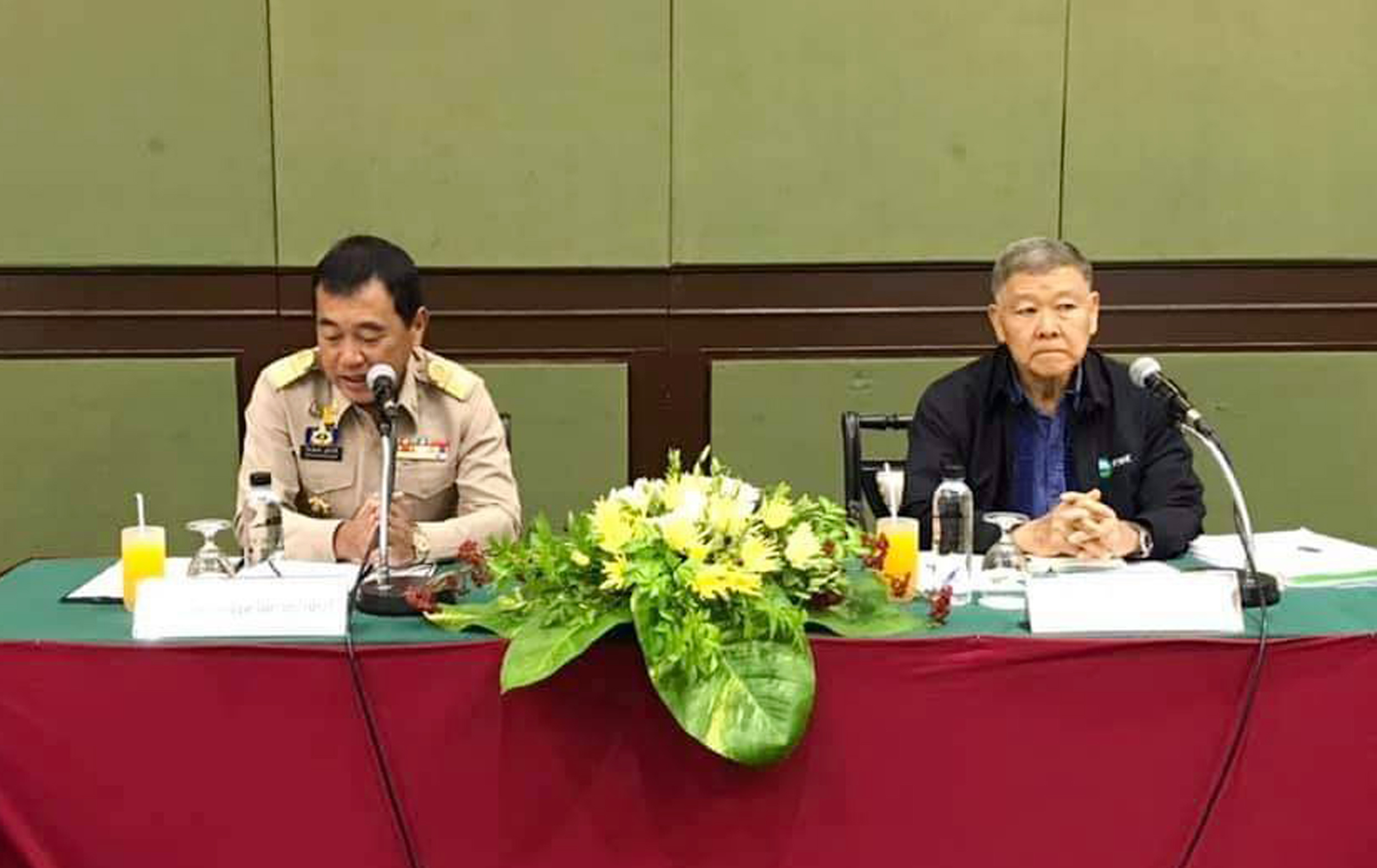 ผู้ว่าราชการจังหวัดกาญจนบุรีร่วมกับสวพส.สรุปแผนบูรณาการโครงการพัฒนาพื้นที่สูงแบบโครงการหลวงห้วยเขย่ง