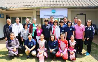 คณะกรรมการสถาบันวิจัยและพัฒนาพื้นที่สูงเยี่ยมชมการปฏิบัติงานโครงการพัฒนาพื้นที่สูงแบบโครงการหลวงป่ากล้วยจังหวัดเชียงใหม่