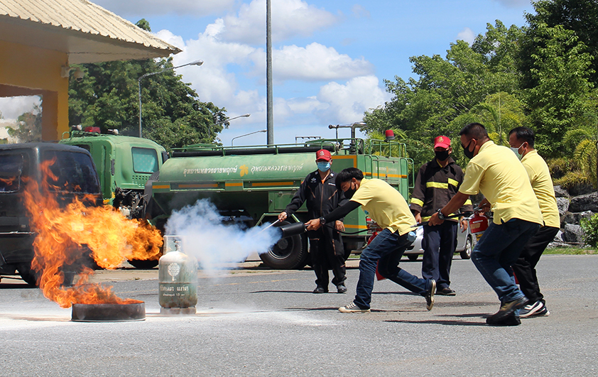อุทยานหลวงราชพฤกษ์สวพส.เตรียมความพร้อมในการป้องกันอัคคีภัย