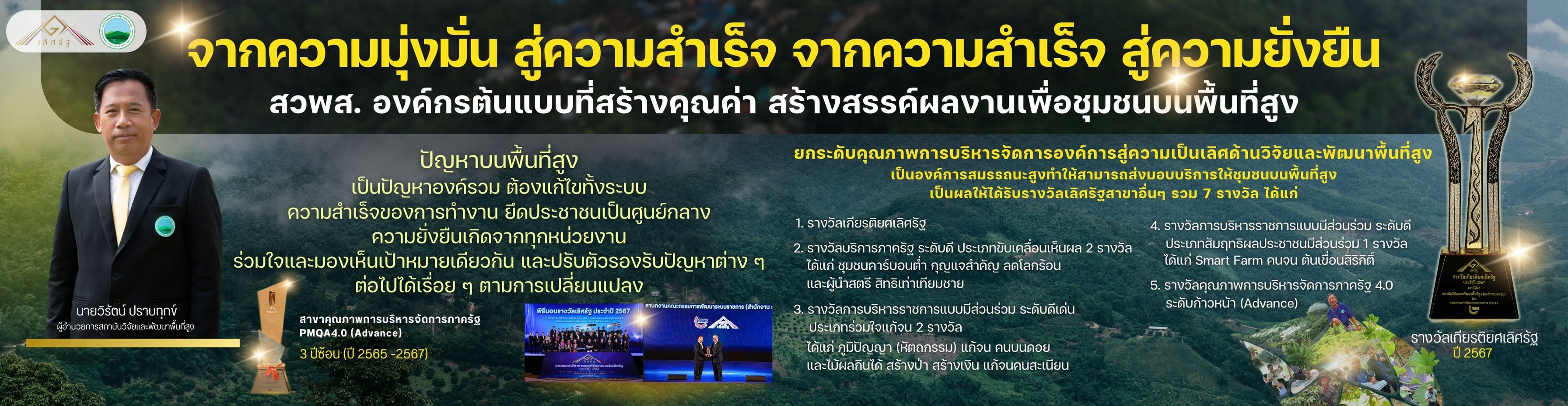 สวพส. คว้ารางวัล “เกียรติยศเลิศรัฐ” ประจำปี 2567