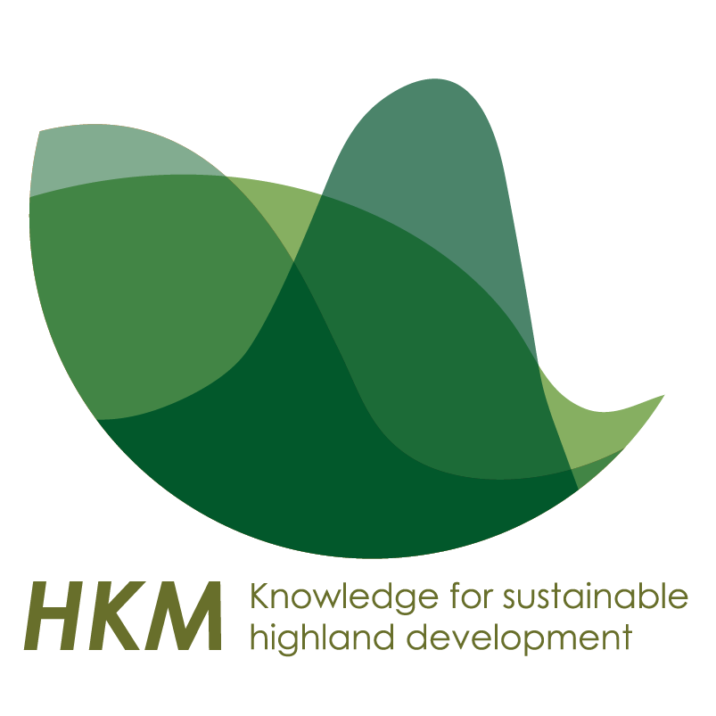 โลโก้โครงการองค์ความรู้เพื่อการพัฒนาพื้นที่สูง (HKM)
